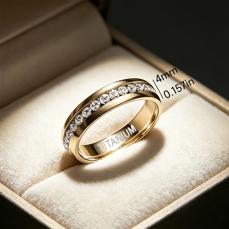 Ladies' 18K Plated Fashionable Wide Band Ring